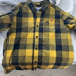 Columbia WVU button up